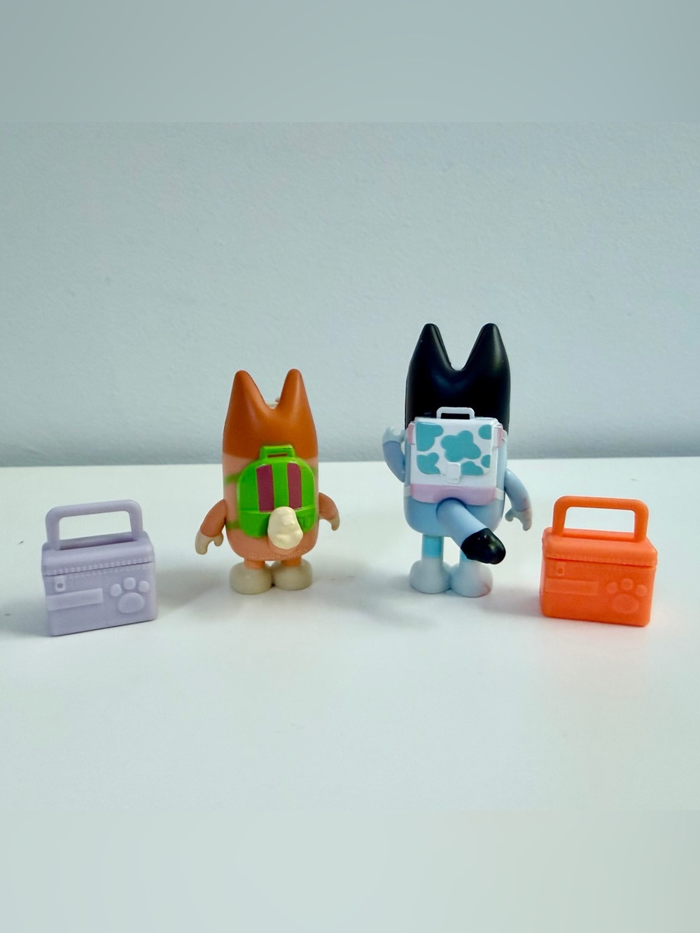 ($6 when you bundle) Bluey and Bingo with backpacks and lunch boxes.